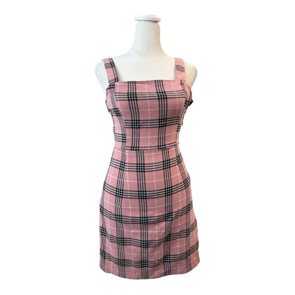 Divided Dresses & Skirts - Active Seller! Divided Pink Plaid Y2K Clueless-Inspired Mini Dress - Size 2